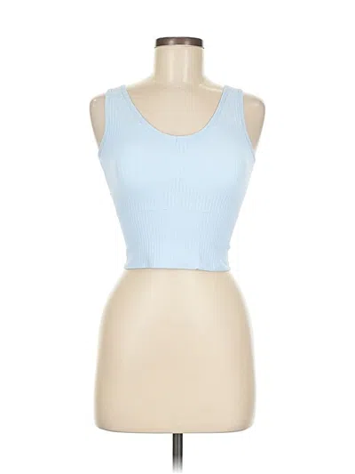 Pre-owned Unbranded Tank Top Blue Strapless Neckline Tops