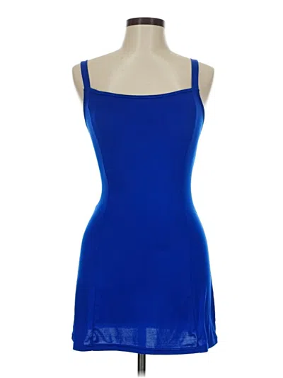 Pre-owned Unbranded Tank Top Blue Strapless Neckline Tops