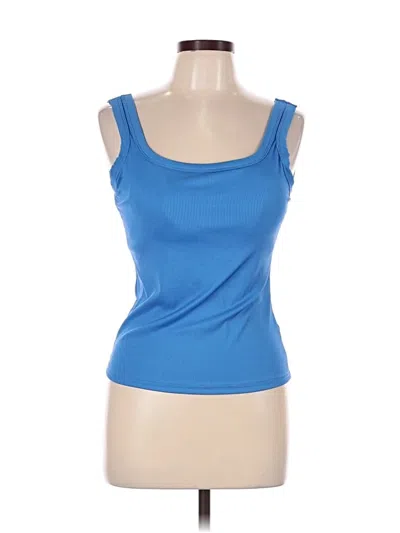 Pre-owned Unbranded Tank Top Blue Strapless Neckline Tops