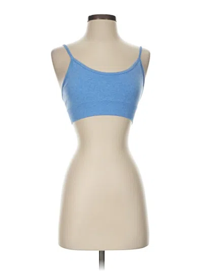 Pre-owned Unbranded Tank Top Blue Strapless Neckline Tops
