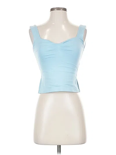Pre-owned Unbranded Tank Top Blue Strapless Neckline Tops