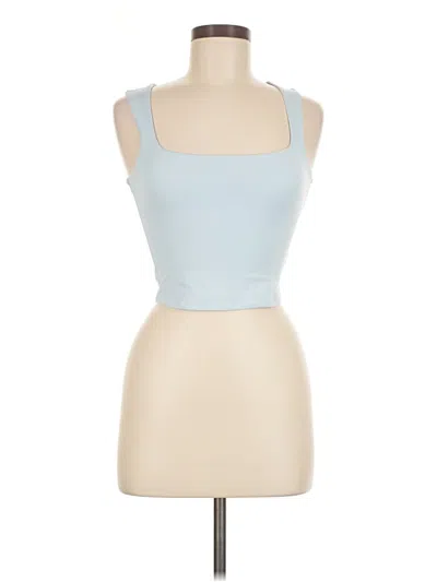Pre-owned Unbranded Tank Top Blue Strapless Neckline Tops