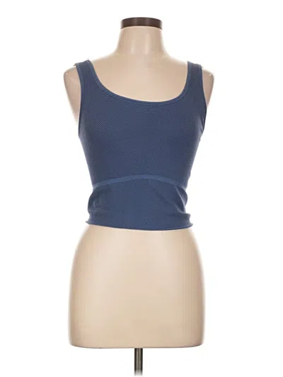 Pre-owned Unbranded Tank Top Blue Strapless Neckline Tops