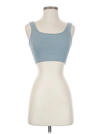 Pre-owned Unbranded Tank Top Blue Strapless Neckline Tops
