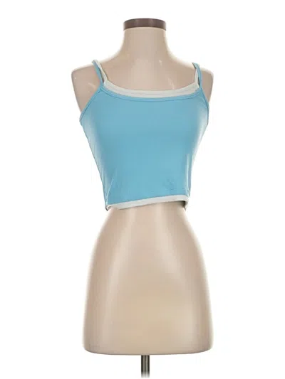 Pre-owned Unbranded Tank Top Blue Strapless Neckline Tops