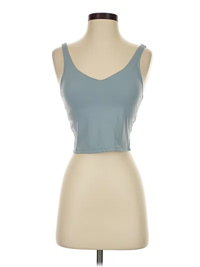 Pre-owned Unbranded Tank Top Blue Strapless Neckline Tops