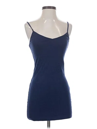 Pre-owned Unbranded Tank Top Blue Strapless Neckline Tops