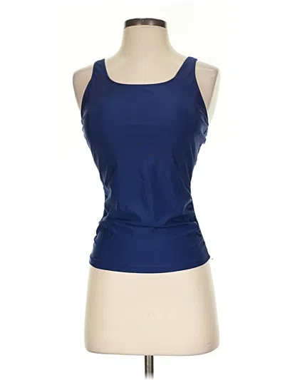 Pre-owned Unbranded Tank Top Blue Strapless Neckline Tops