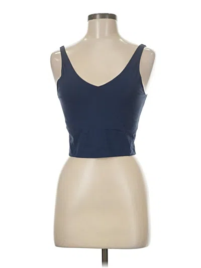Pre-owned Unbranded Tank Top Blue Strapless Neckline Tops