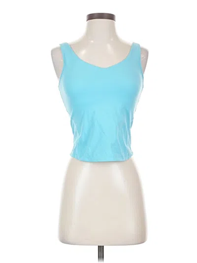 Pre-owned Unbranded Tank Top Blue Strapless Neckline Tops