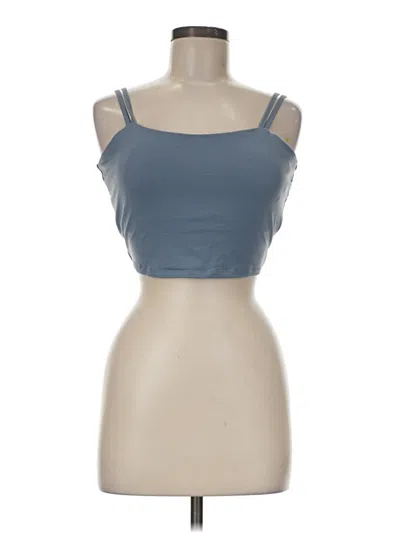 Pre-owned Unbranded Tank Top Blue Strapless Neckline Tops