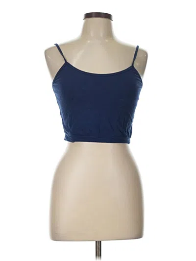 Pre-owned Unbranded Tank Top Blue Strapless Neckline Tops