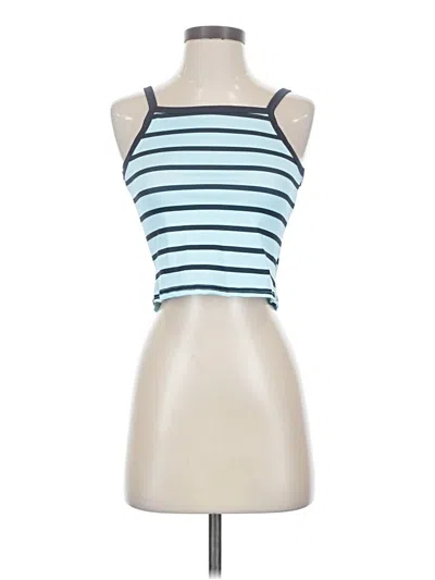 Pre-owned Unbranded Tank Top Blue Strapless Neckline Tops