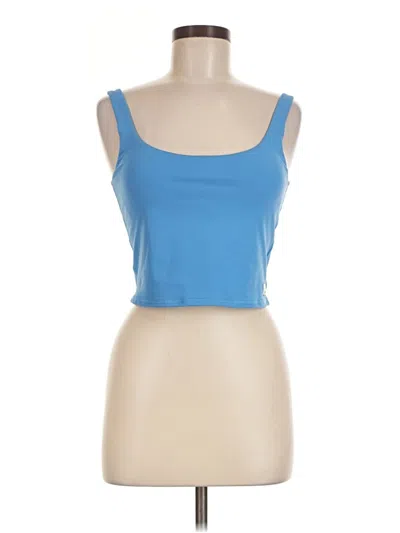 Pre-owned Unbranded Tank Top Blue Strapless Neckline Tops