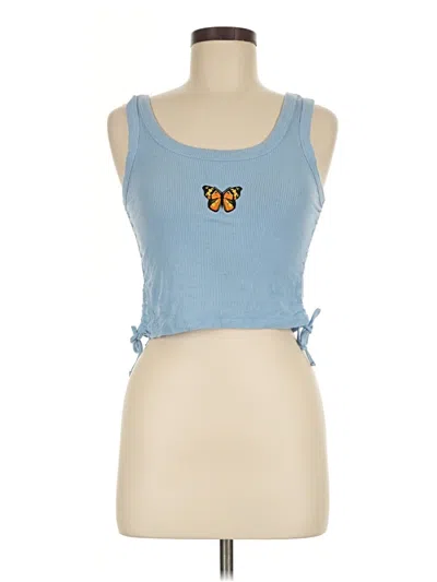 Pre-owned Unbranded Tank Top Blue Sweetheart Neckline Tops