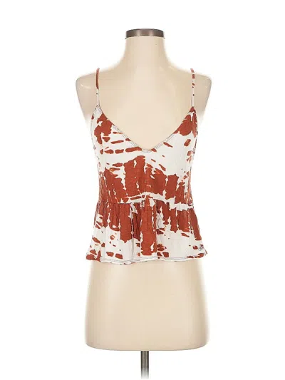 Pre-owned Unbranded Tank Top Brown Halter Neckline Tops