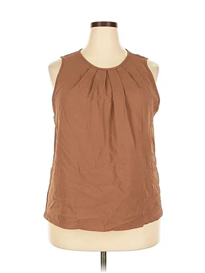 Pre-owned Unbranded Tank Top Brown Halter Neckline Tops
