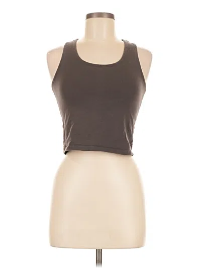Pre-owned Unbranded Tank Top Brown Halter Neckline Tops