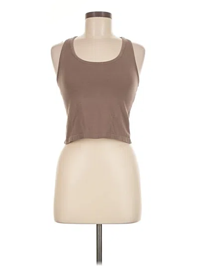 Pre-owned Unbranded Tank Top Brown Halter Neckline Tops