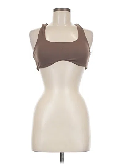 Pre-owned Unbranded Tank Top Brown Halter Neckline Tops