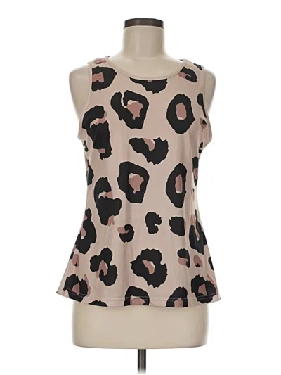 Pre-owned Unbranded Tank Top Brown One Shoulder Neckline Tops