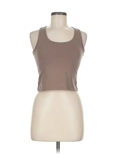 Pre-owned Unbranded Tank Top Brown Strapless Neckline Tops