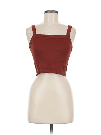Pre-owned Unbranded Tank Top Brown Strapless Neckline Tops