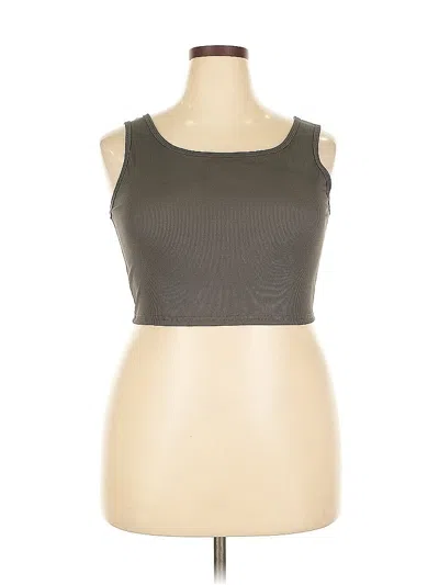 Pre-owned Unbranded Tank Top Brown Strapless Neckline Tops