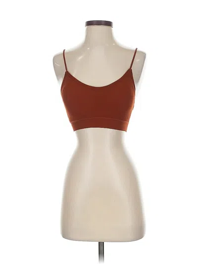 Pre-owned Unbranded Tank Top Brown Strapless Neckline Tops