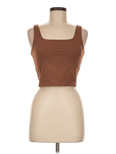Pre-owned Unbranded Tank Top Brown Strapless Neckline Tops