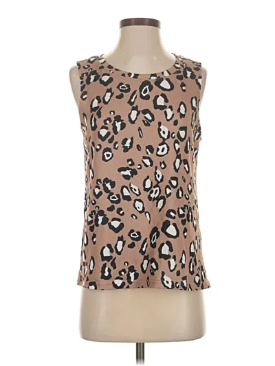 Pre-owned Unbranded Tank Top Brown Strapless Neckline Tops