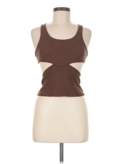 Pre-owned Unbranded Tank Top Brown Strapless Neckline Tops