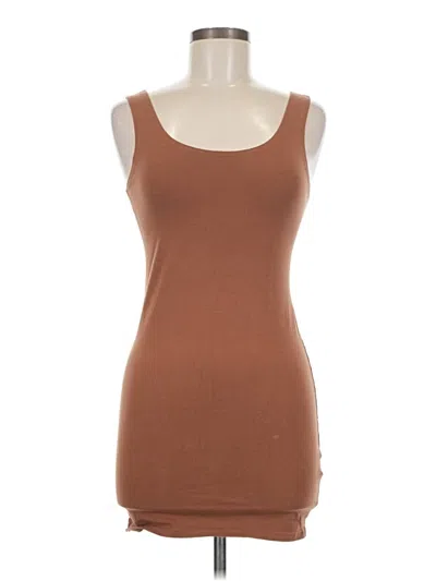 Pre-owned Unbranded Tank Top Brown Strapless Neckline Tops
