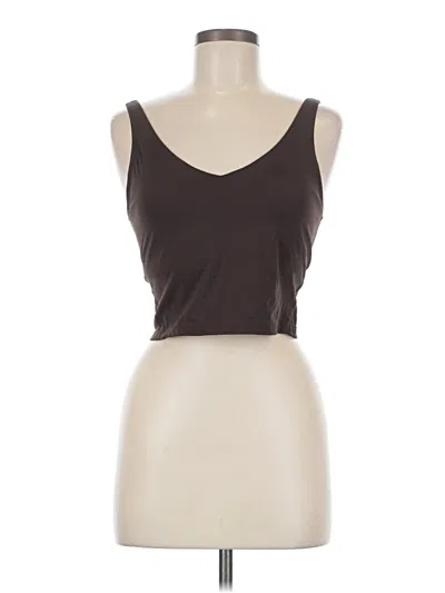 Pre-owned Unbranded Tank Top Brown Strapless Neckline Tops