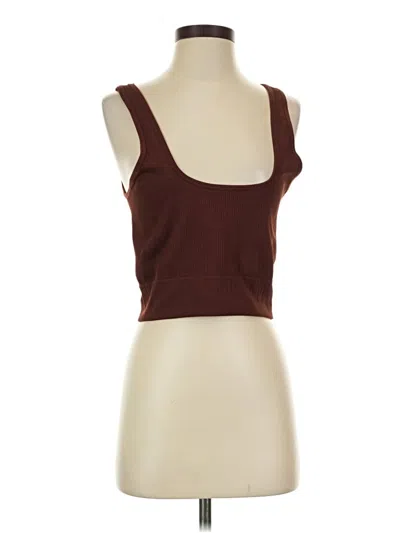 Pre-owned Unbranded Tank Top Brown Strapless Neckline Tops