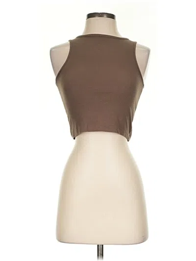 Pre-owned Unbranded Tank Top Brown Strapless Neckline Tops