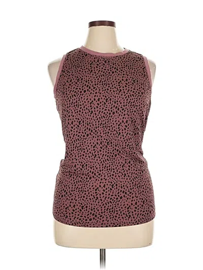 Pre-owned Unbranded Tank Top Burgundy Halter Neckline Tops
