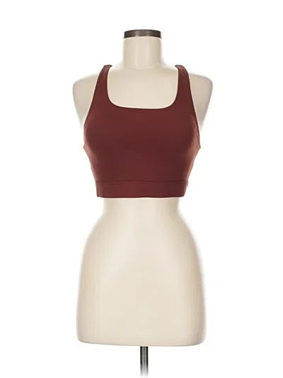 Pre-owned Unbranded Tank Top Burgundy Halter Neckline Tops