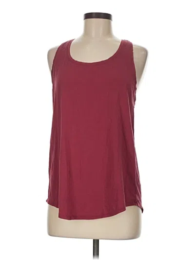 Pre-owned Unbranded Tank Top Burgundy Halter Neckline Tops