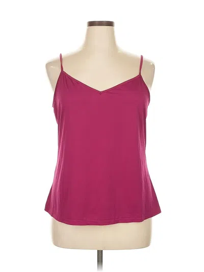 Pre-owned Unbranded Tank Top Burgundy Strapless Neckline Tops