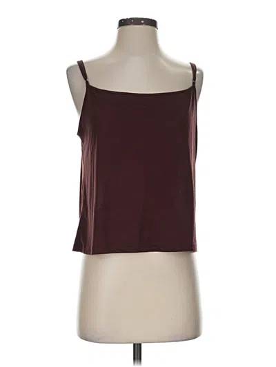 Pre-owned Unbranded Tank Top Burgundy Strapless Neckline Tops