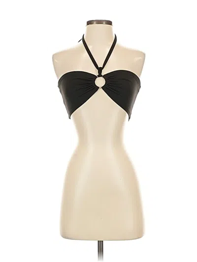 Pre-owned Unbranded Tank Top Gold Halter Neckline Tops