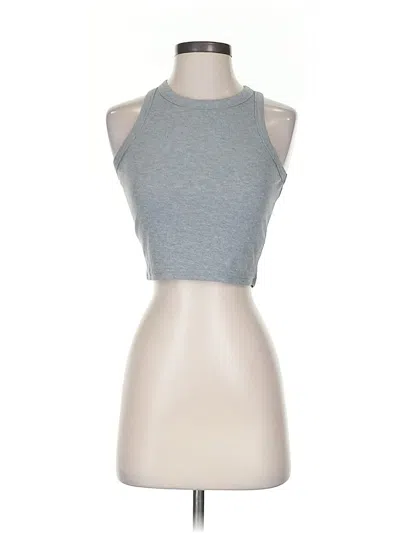 Pre-owned Unbranded Tank Top Gray Halter Neckline Tops