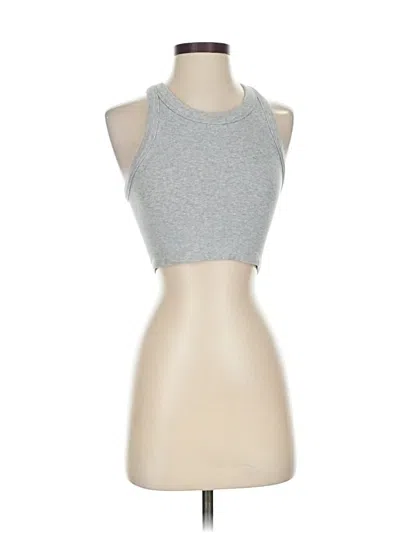 Pre-owned Unbranded Tank Top Gray Halter Neckline Tops