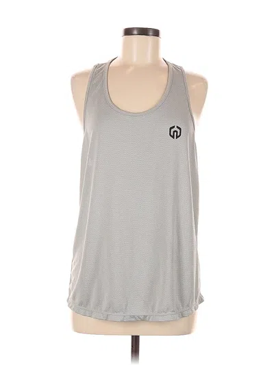 Pre-owned Unbranded Tank Top Gray Halter Neckline Tops