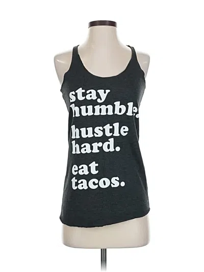 Pre-owned Unbranded Tank Top Gray Halter Neckline Tops