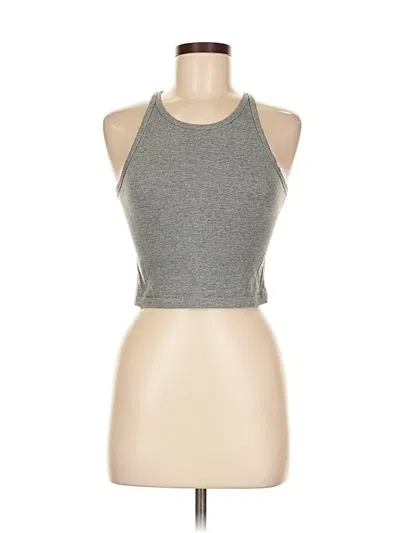 Pre-owned Unbranded Tank Top Gray Halter Neckline Tops