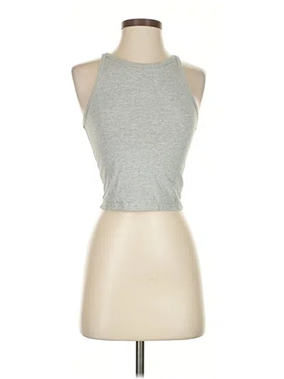 Pre-owned Unbranded Tank Top Gray Halter Neckline Tops