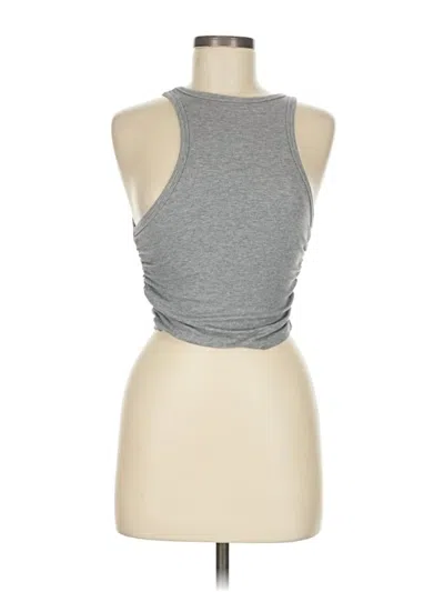 Pre-owned Unbranded Tank Top Gray Halter Neckline Tops