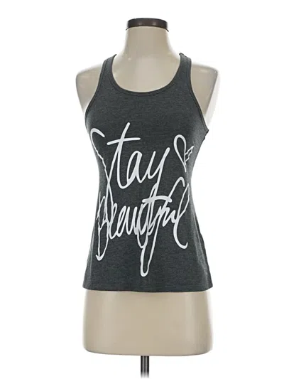 Pre-owned Unbranded Tank Top Gray Halter Neckline Tops